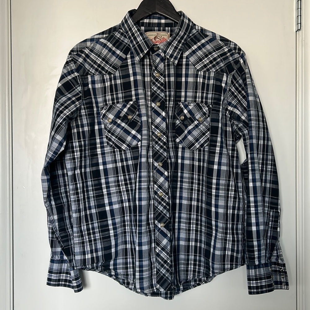 Wrangler Vintage Clasp Closure Long Sleeve Top